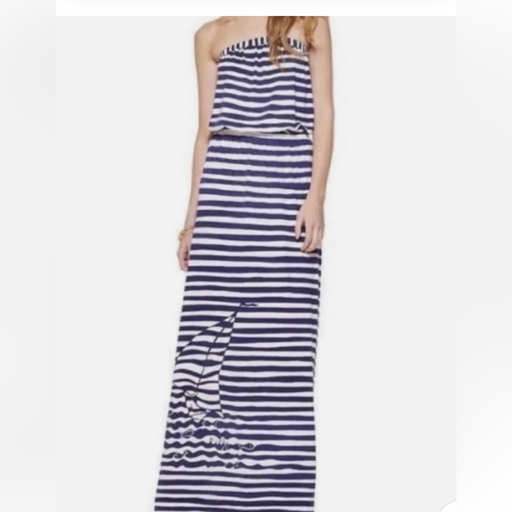 Lilly Pulitzer Navy and White Striped Dress